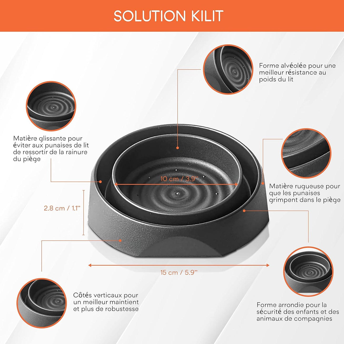 Piège à punaise de lit - 100% Eco responsable, sans pesticides