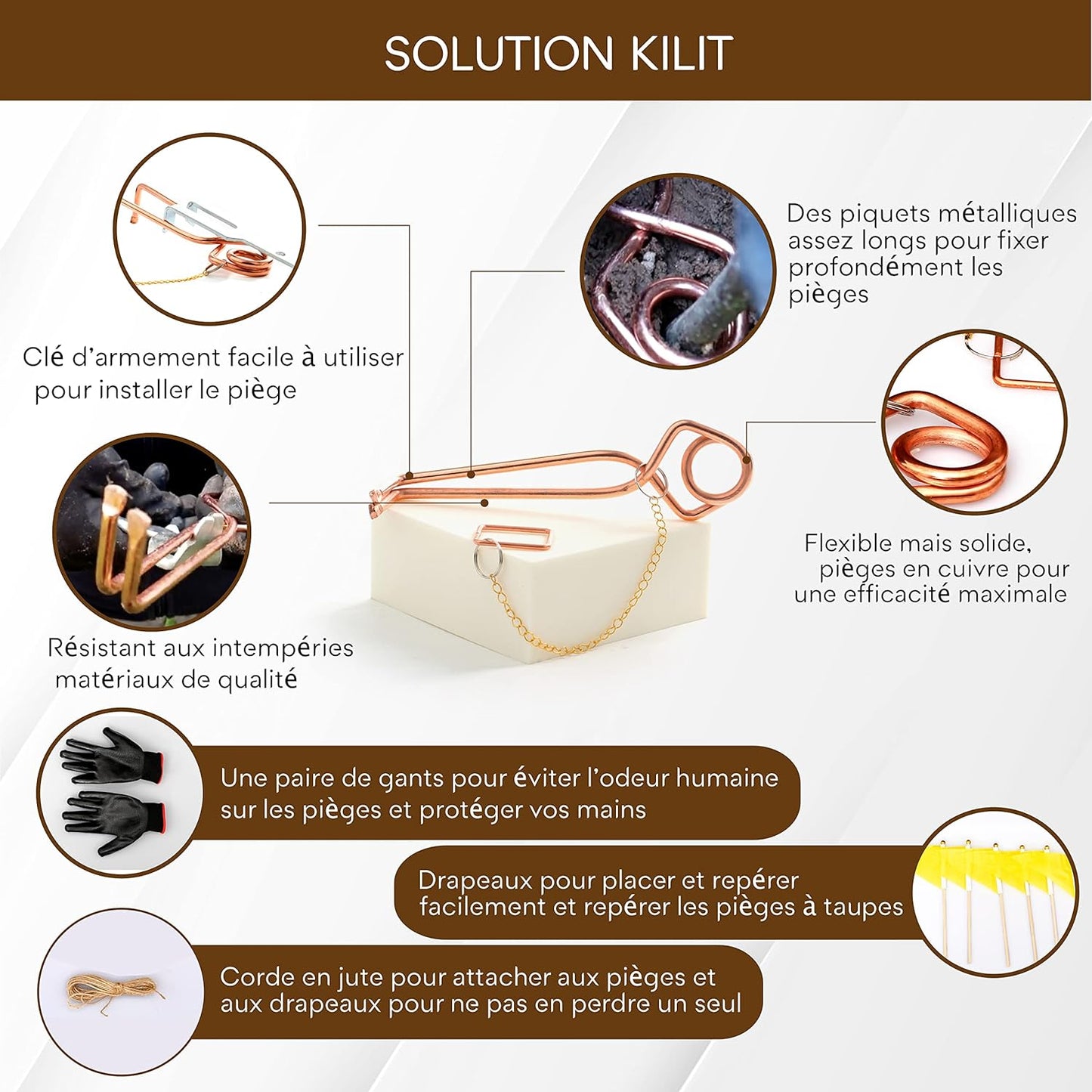 Piège à Taupe - Naturel sans Ultrason et sans fumigène