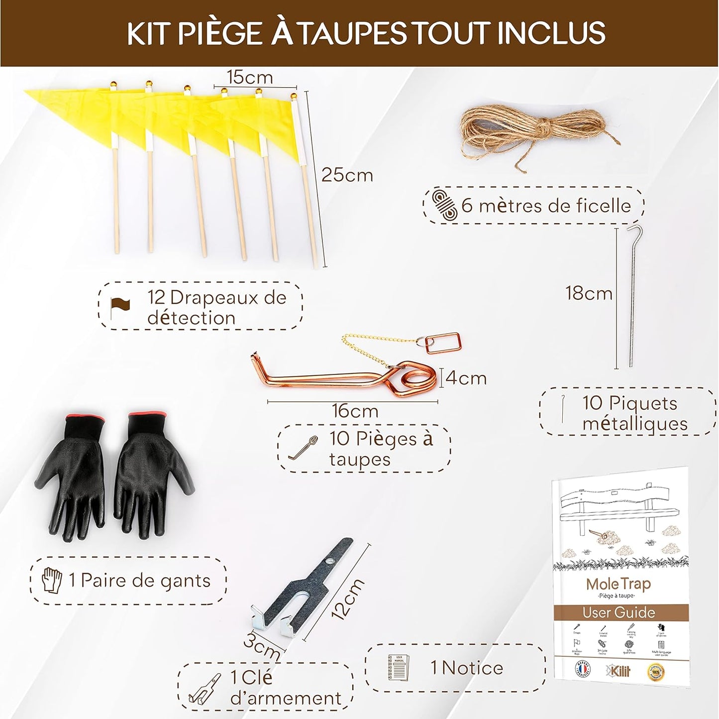 Piège à Taupe - Naturel sans Ultrason et sans fumigène