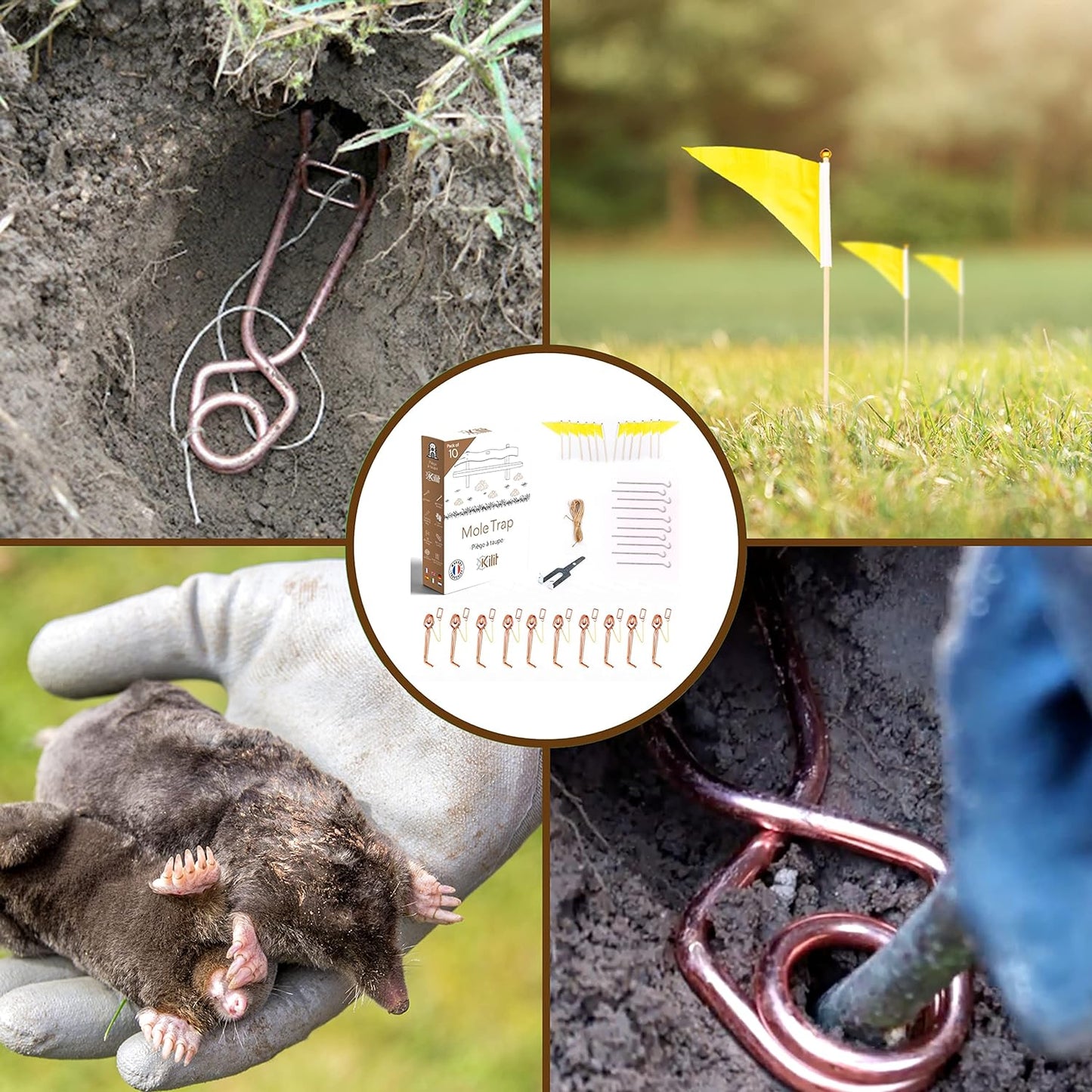 Piège à Taupe - Naturel sans Ultrason et sans fumigène