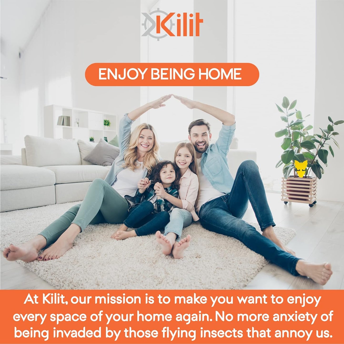 Pièges à Moucheron et à Insectes Autocollant Jaune Double Face