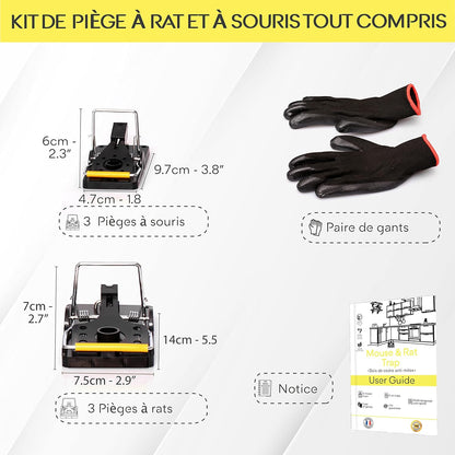 Piège à Rat et Souris Puissant et Réutilisable - 100% Efficace