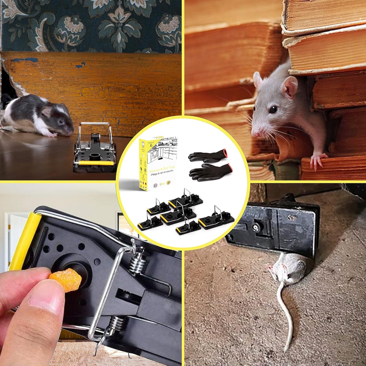 Piège à Rat et Souris Puissant et Réutilisable - 100% Efficace